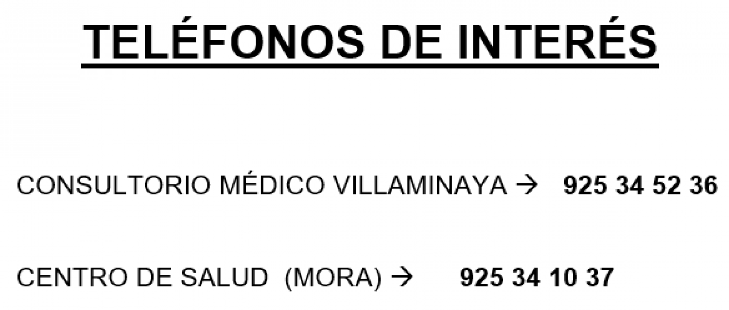 TELÉFONOS DE INTERÉS