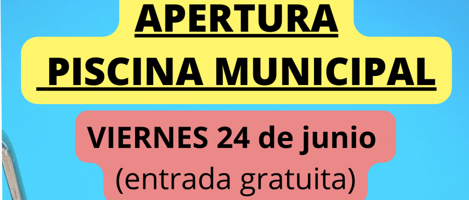 APERTURA PISCINA MUNICIPAL